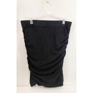 NWT Lane Bryant TUMMY CONTROL Shirt Size 14 33” Black Tube Top Strapless Blouse